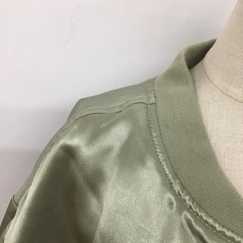 アズールバイマウジー AZUL BY MOUSSY ジャケット、上着 ジャンパー、ブルゾン 250DSS30-060B シャイニーブルゾン FREE 無地 カーキ / カーキ / レディース USED 古着 中古 10111073