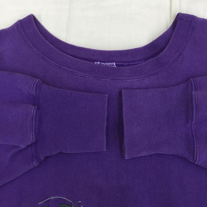 チャンピオン Champion トレーナー 長袖 REVERSE WEAVE リバースウィーブ 90s USA製 L ロゴ、文字 紫 / パープル / メンズ USED 古着 中古 10134381