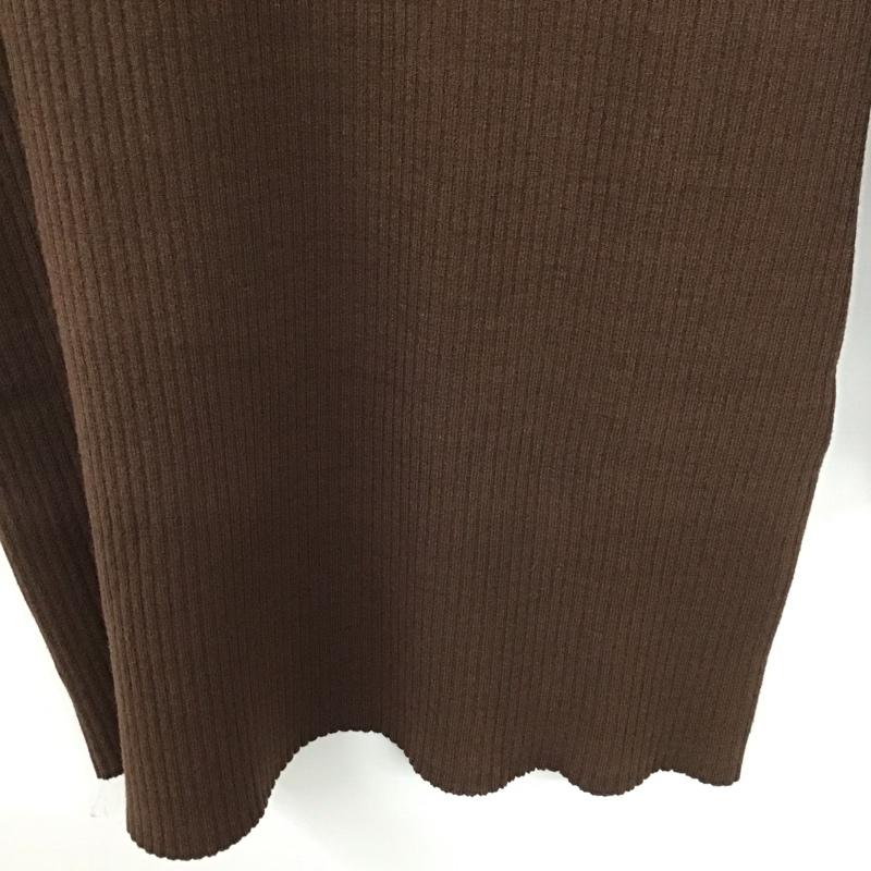 スライ SLY ワンピース ミニスカート 030DSH73-5510 CROSS NECK MINI OP 2 無地 茶 / ブラウン /  レディース USED 古着 中古 10132857