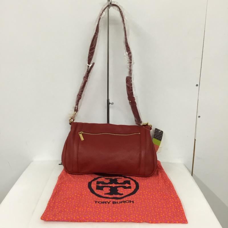 トリーバーチ TORY BURCH ショルダーバッグ ショルダーバッグ 7911102587 レザー ロゴ、文字 赤 / レッド / レディース USED 古着 中古 10130788