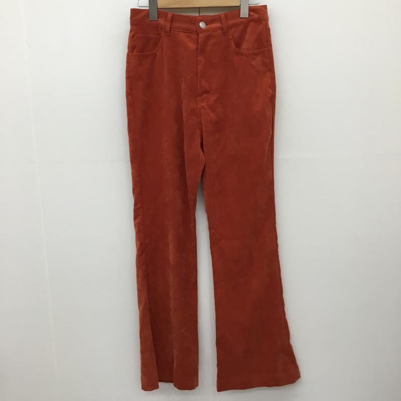 ジーナシス JEANASIS パンツ スラックス コーデュロイパンツ FREE 無地 橙 / オレンジ / レディース USED 古着 中古 10139788
