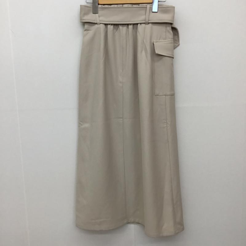 ムルーア MURUA スカート ロングスカート 1 無地 ベージュ / ベージュ / レディース USED 古着 中古 10134757