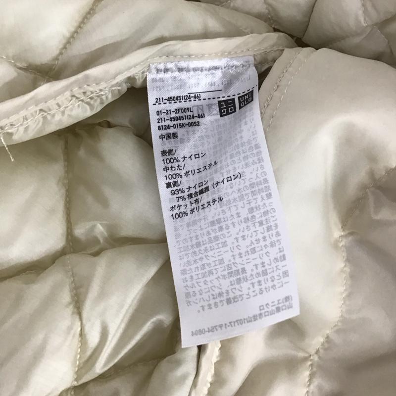 ユニクロ UNIQLO ベスト ベスト 211-450451 ウォームパデッドベスト ノースリーブキルティングジャケット L 無地 ベージュ / ベージュ / レディース USED 古着 中古 10117308