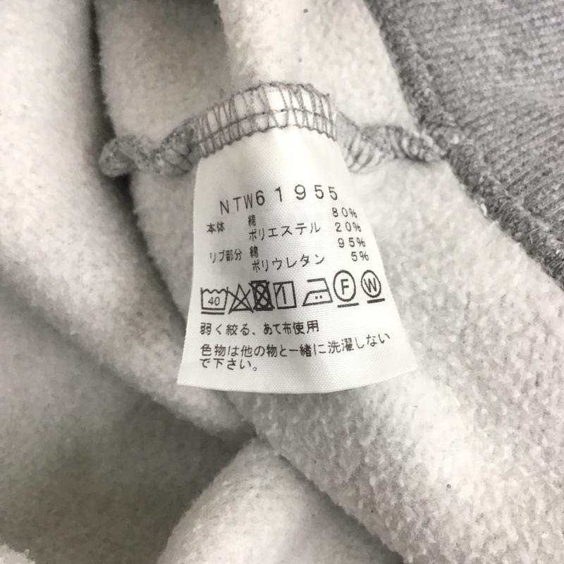 ザノースフェイス THE NORTH FACE パーカー 長袖 NTW61955 裏起毛 スウェット フルジップ M ロゴ、文字 灰 / グレー / レディース USED 古着 中古 10111443