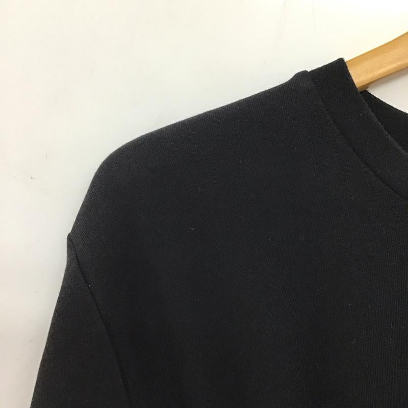 ザラ ZARA ワンピース ロングスカート 長袖ロングワンピース クルーネック フレアワンピース S 無地 黒 / ブラック / レディース USED 古着 中古 10136023