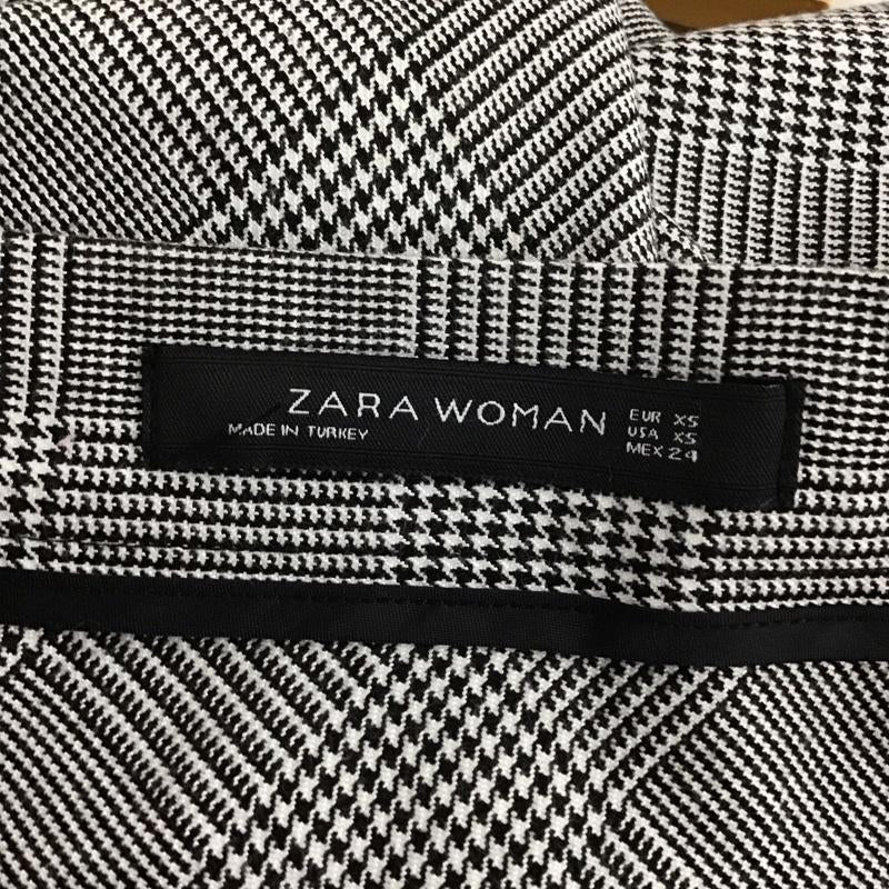 ザラウーマン ZARA WOMAN スカート ロングスカート XS チェック 灰 / グレー /  レディース USED 古着 中古 10132750