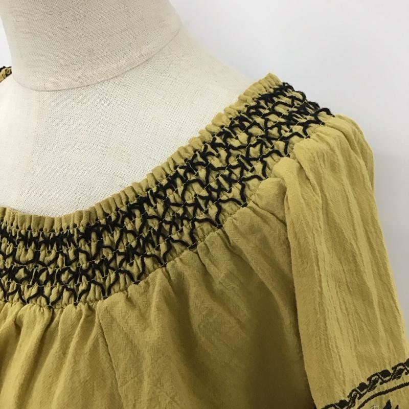 ニコアンド niko and... カットソー 半袖 半袖カットソー 刺繍Tシャツ ワイドネックカットソー 4 刺繍 マルチカラー / マルチカラー / レディース USED 古着 中古 10111912
