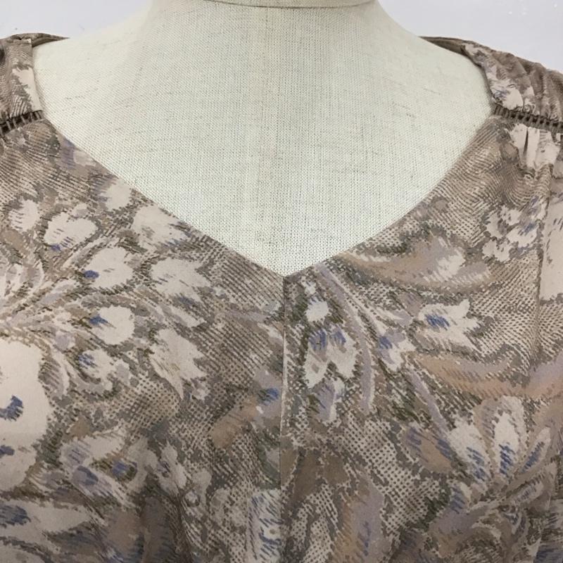 リエンダ rienda シャツ、ブラウス 長袖 110EA630-1460 スリムリボンデザインフラワーブラウス FREE 総柄 マルチカラー / マルチカラー / レディース USED 古着 中古 10110140