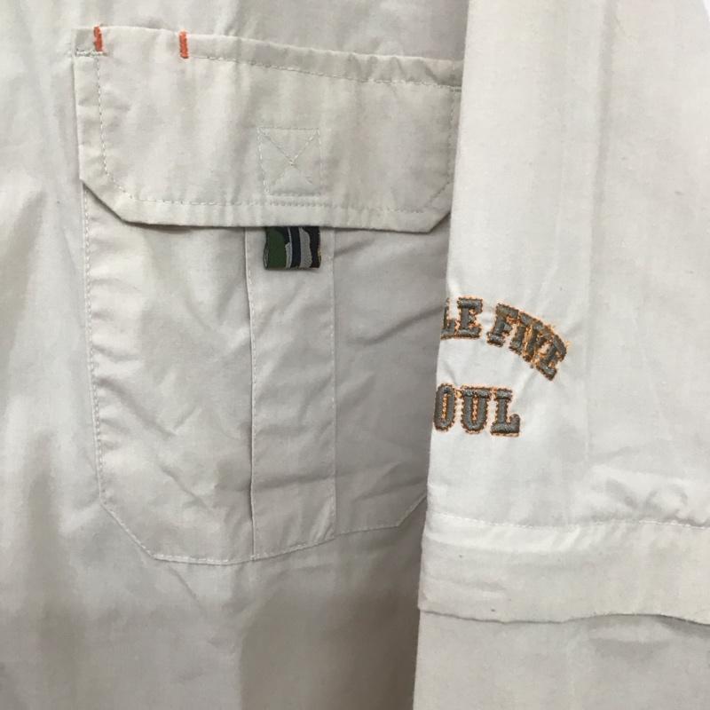 トリプルファイブソウル ニューヨーク TRIPLE FIVE SOUL NYC シャツ、ブラウス 長袖 長袖シャツ 無地シャツ カラーシャツ ワークシャツ XXL ロゴ、文字 ベージュ / ベージュ / メンズ USED 古着 中古 10139044