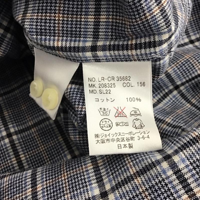 ランバン LANVIN シャツ、ブラウス 長袖 長袖シャツ チェックシャツ カラーシャツ ボタンダウンシャツ L チェック マルチカラー / マルチカラー / メンズ USED 古着 中古 10145261