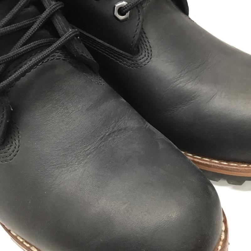 ティンバーランド Timberland ブーツ ショートブーツ A1P61 6インチブーツ 9.5W 箱有 ロゴ、文字 黒 / ブラック / メンズ USED 古着 中古 10115241