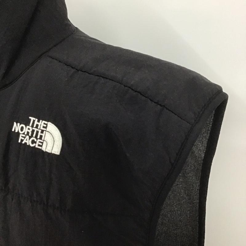 ザノースフェイス THE NORTH FACE ベスト ベスト ジップアップベスト ベスト ノースリーブカットソー M ロゴ、文字 黒 / ブラック / X 灰 / グレー / メンズ USED 古着 中古 10107124