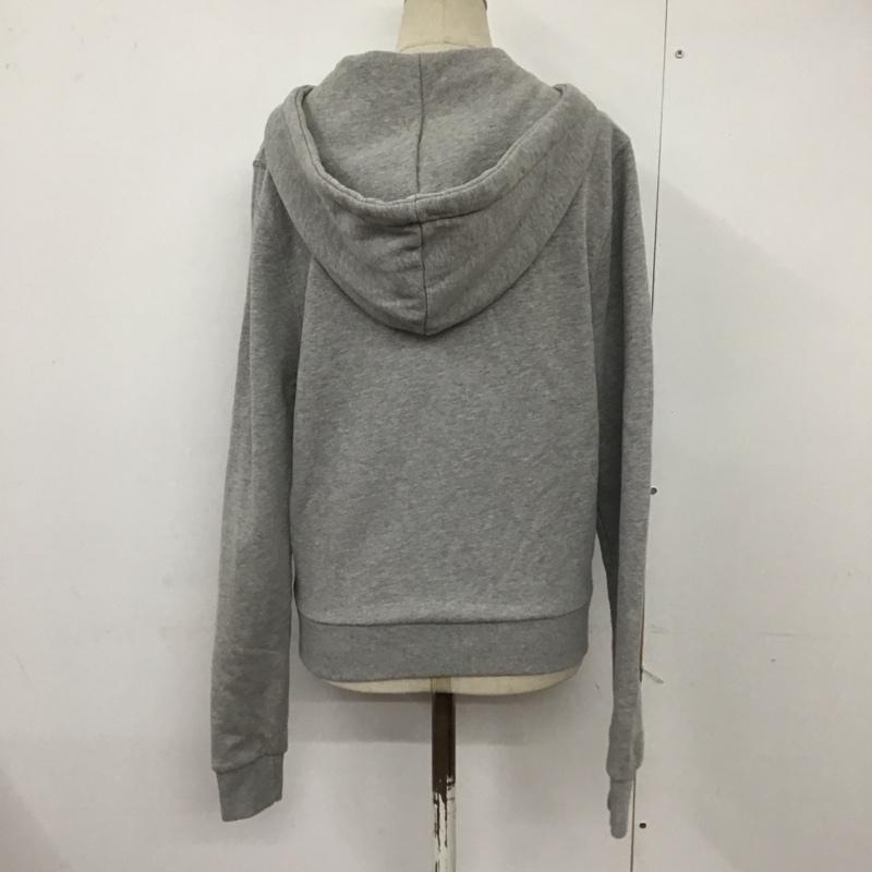 メゾンキツネ MAISON KITSUNE パーカー 長袖 AW00304KM0001 ジップパーカー S 無地 灰 / グレー / レディース USED 古着 中古 10124032