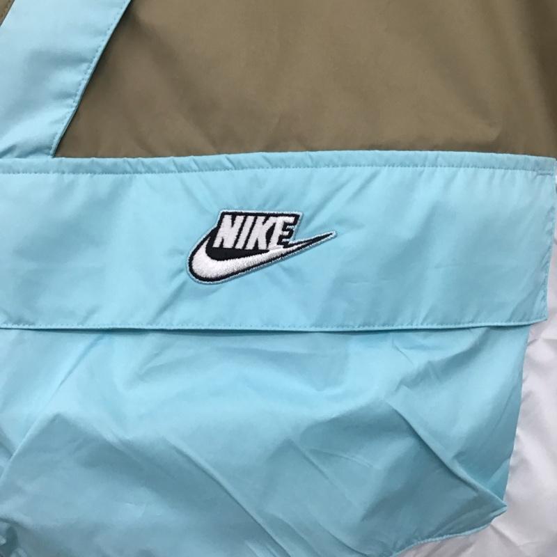 ナイキ NIKE ジャケット、上着 ジャンパー、ブルゾン DJ1070-391 マウンテンパーカー S ロゴ、文字 白 / ホワイト / X ベージュ / ベージュ / X 水色 / ライトブルー / レディース USED 古着 中古 10134664