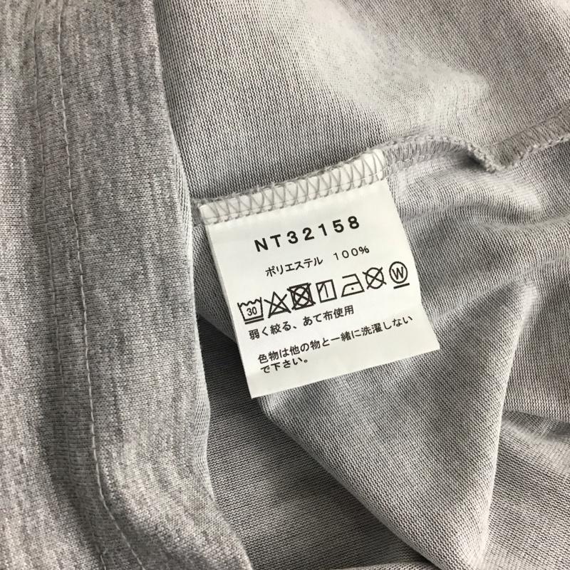 ザノースフェイス THE NORTH FACE Tシャツ 半袖 nt32158 半袖カットソー プリントTシャツ L ロゴ、文字 灰 / グレー / メンズ USED 古着 中古 10136577