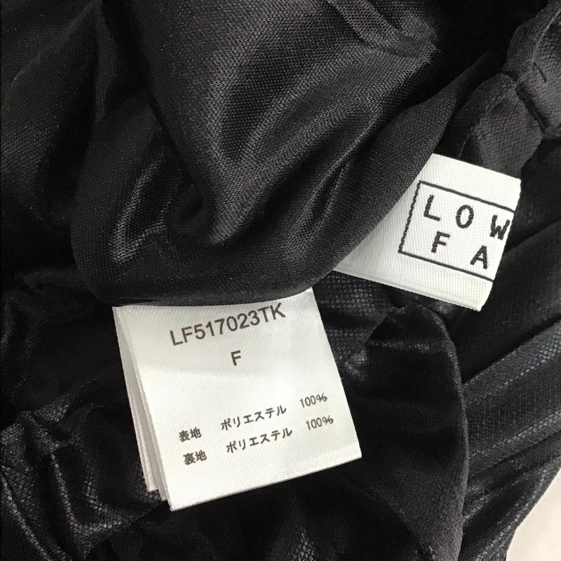 ローリーズファーム LOWRYS FARM スカート ロングスカート プリーツスカート FREE 無地 黒 / ブラック / レディース USED 古着 中古 10131657