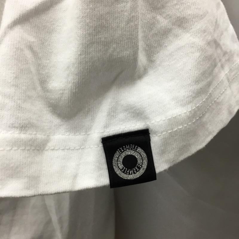 イグザンプル EXAMPLE Tシャツ 半袖 半袖カットソー プリントTシャツ クルーネックカットソー XL ロゴ、文字 白 / ホワイト /  メンズ USED 古着 中古 10108706