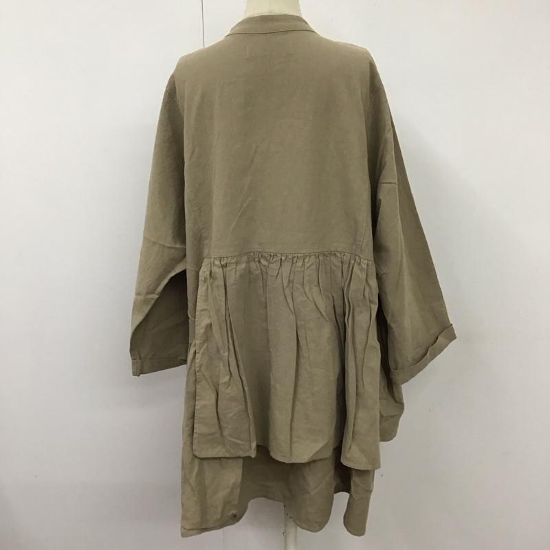 アリシアスタン ALEXIA STAM カットソー 長袖 as21aw-cld024bg-f シャツチュニック 長袖カットソー FREE 無地 ベージュ / ベージュ / レディース USED 古着 中古 10114510