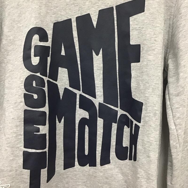 ラコステ LACOSTE トレーナー 長袖 長袖トレーナー スウェット クルーネック プルオーバー 3 プリント 灰 / グレー / メンズ USED 古着 中古 10134009