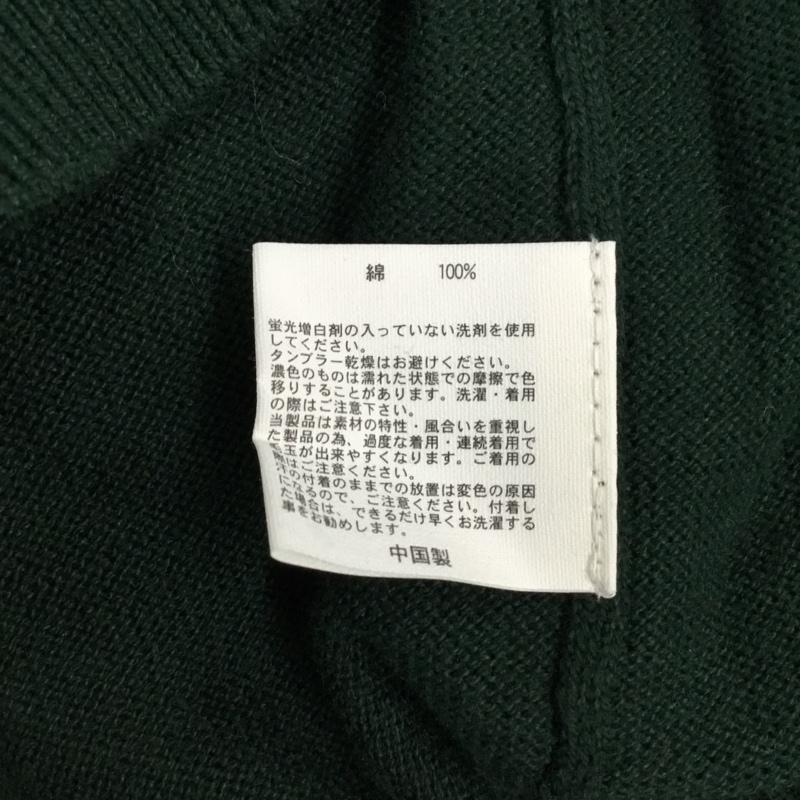ブルックスブラザーズ BROOKS BROTHERS ニット、セーター 長袖 Vネック コットン M 無地 緑 / グリーン / メンズ USED 古着 中古 10111589