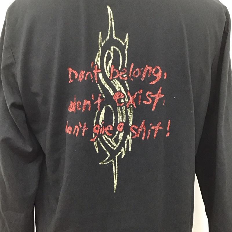 古着 USED カットソー 長袖 長袖カットソー プリントTシャツ バンドT クルーネックカットソー L プリント 黒 / ブラック / メンズ USED 古着 中古 10106638