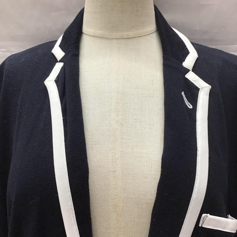 トミーヒルフィガー TOMMY HILFIGER ジャケット、上着 ジャケット、ブレザー 11-4511107-040 L ワンポイント 紺 / ネイビー / X 白 / ホワイト / レディース USED 古着 中古 10112410