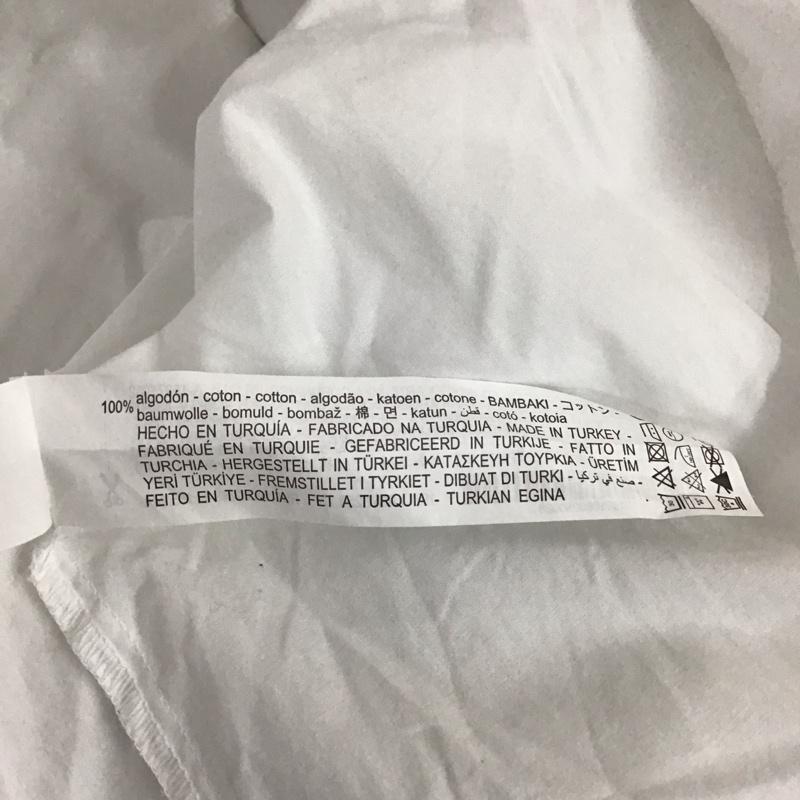 ザラ ZARA カットソー 半袖 1971 083 250 コントラストポプリン地ブラウス S 刺繍 白 / ホワイト / X 黒 / ブラック / レディース USED 古着 中古 10120363