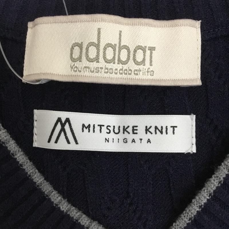 アダバット adabat ベスト ベスト 643-27900 Vネック タグ付き 48 ワンポイント 紺 / ネイビー / メンズ USED 古着 中古 10136515