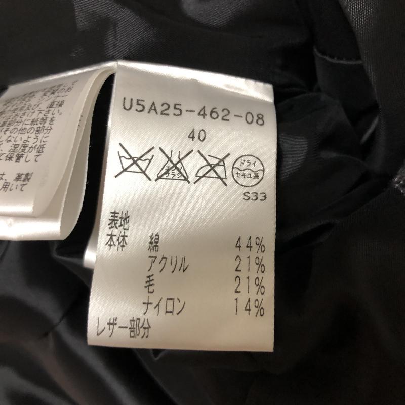 クリツィア KRIZIA コート ダウンコート 40 無地 灰 / グレー / X 黒 / ブラック / レディース USED 古着 中古 10008646