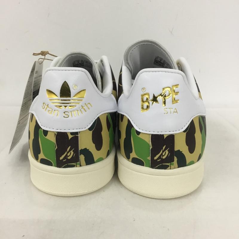 アディダス adidas スニーカー スニーカー IG8949 STAN SMITH BAPE A BATHING APE 30th Anniversary 26.5 箱有 26.5cm カモフラージュ柄・迷彩 マルチカラー / マルチカラー / メンズ USED 古着 中古 10137843