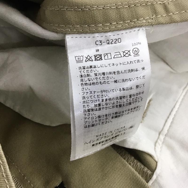 チャンピオン Champion パンツ チノパン c3-q220 チノパン ワイドパンツ ブロークンチノ アンクルパンツ 9分丈 L 無地 ベージュ / ベージュ / メンズ USED 古着 中古 10138426