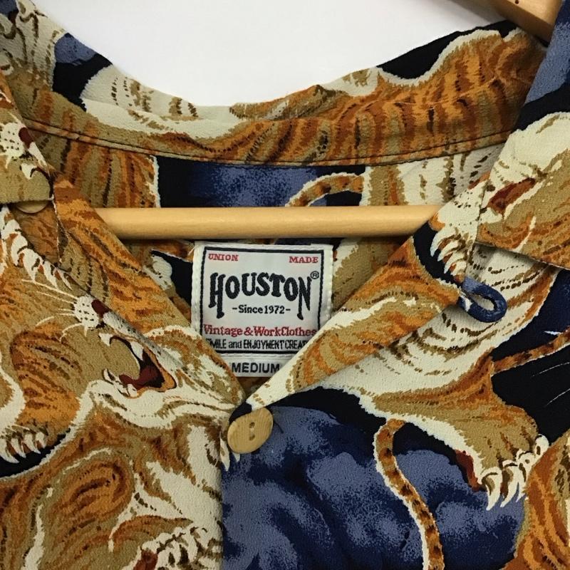 ヒューストン HOUSTON シャツ、ブラウス 半袖 半袖シャツ プリントシャツ ポケットシャツ M プリント マルチカラー / マルチカラー / メンズ USED 古着 中古 10139708