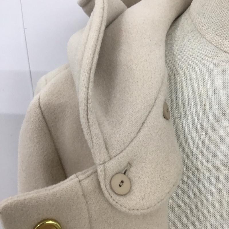 ユナイテッドアローズグリーンレーベルリラクシング UNITED ARROWS green label relaxing コート コート一般 3625-126-1383 2wayノーカラーフードコートSHORT 40 無地 ベージュ / ベージュ / レディース USED 古着 中古 10123589