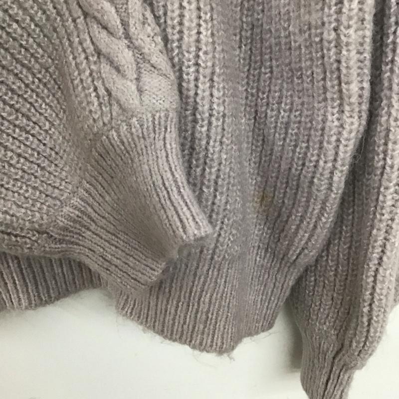 ミッシュマッシュ MISCH MASCH ニット、セーター 長袖 M 無地 紫 / パープル / レディース USED 古着 中古 10133801