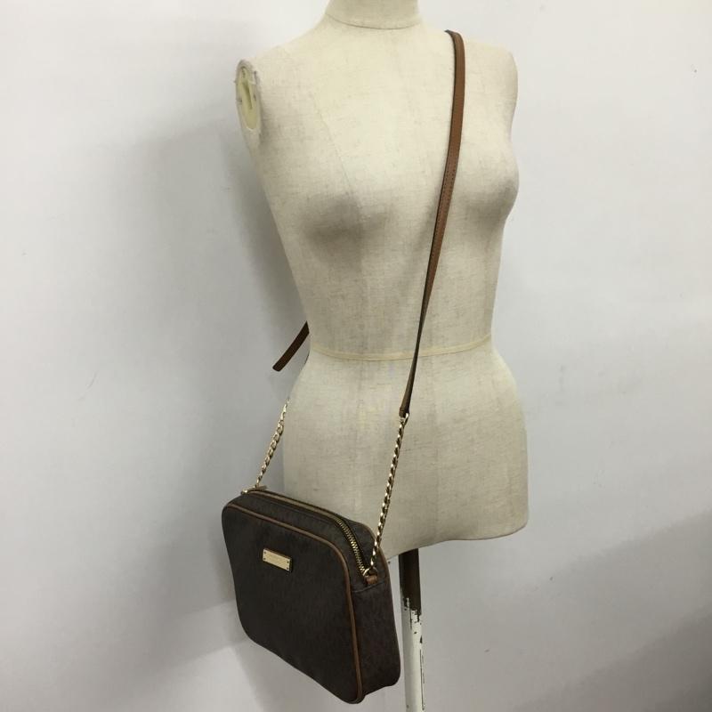 マイケルコース MICHAEL KORS ショルダーバッグ ショルダーバッグ 32S7GJSC7B ロゴ、文字 ダークブラウン / ダークブラウン / レディース USED 古着 中古 10119194