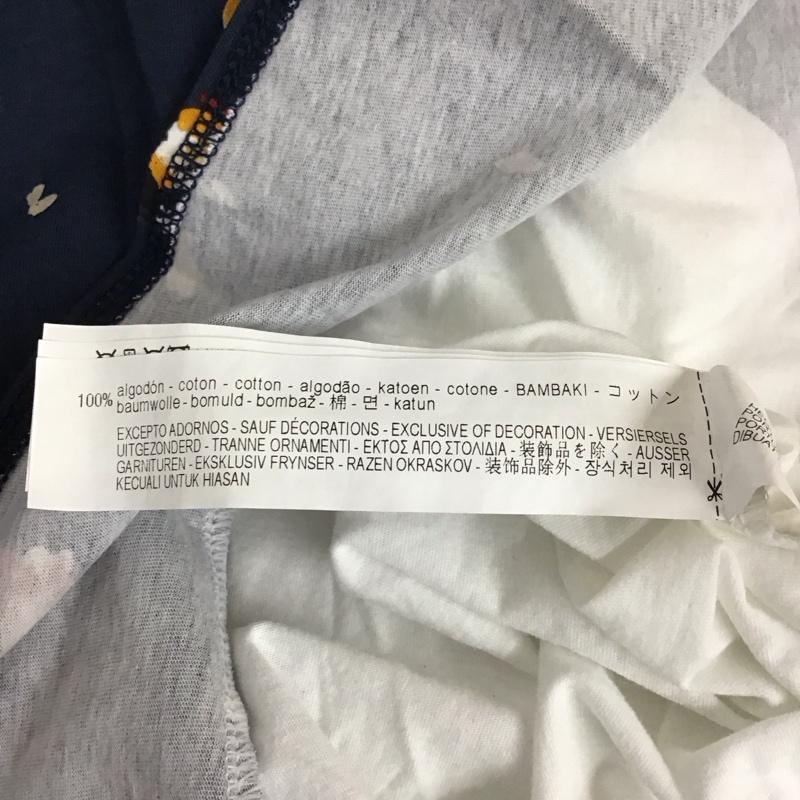 ザラ ZARA TRAFALUC Tシャツ 半袖 5580 302 020 リメイク風 クルーネック ロゴ M 白 / ホワイト / レディース USED 古着 中古 10113487