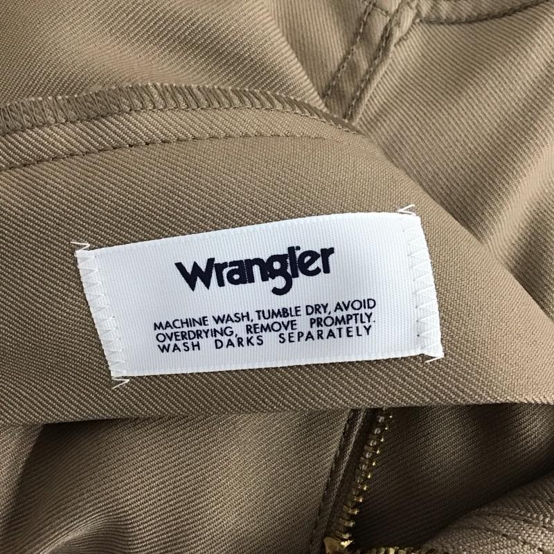 ラングラー Wrangler パンツ スラックス スラックス ワイドパンツ カジュアルパンツ センタータックパンツ L 無地 茶 / ブラウン /  メンズ USED 古着 中古 10125338