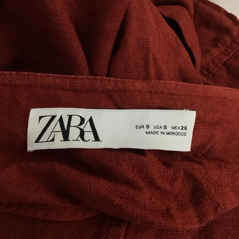 ザラ ZARA ジャケット、上着 ジャケット、ブレザー ノーカラー S 無地 赤 / レッド / レディース USED 古着 中古 10113495