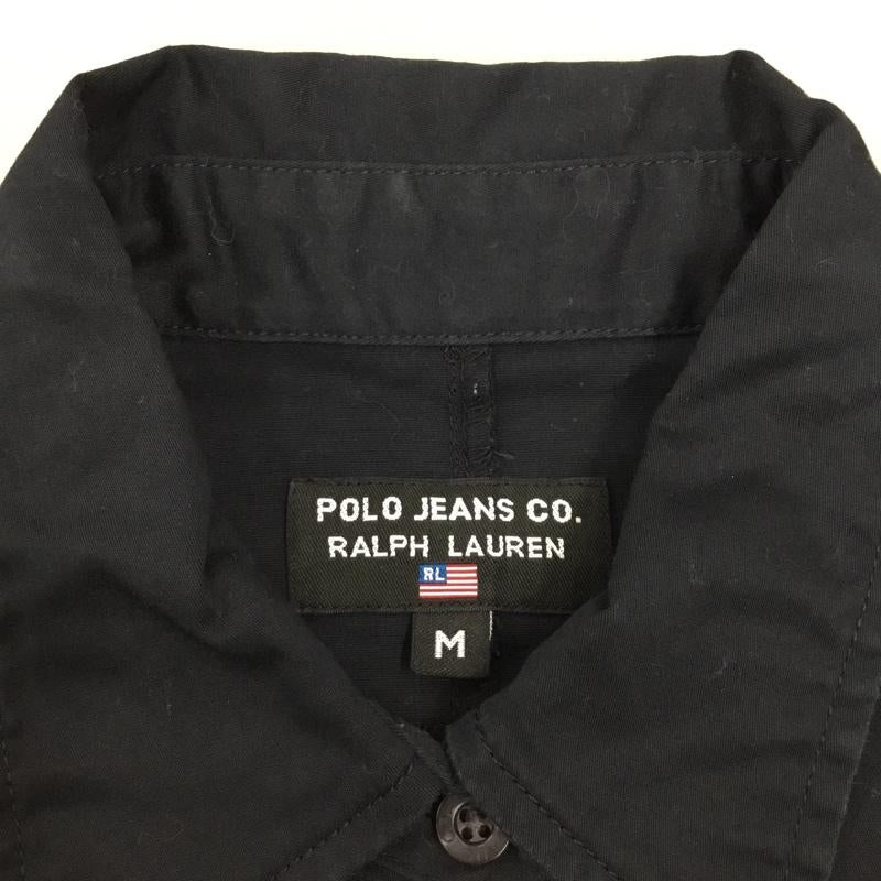 ポロジーンズ Polo Jeans Co. トップス トップス RALPH LAUREN ノースリーブシャツ M ワンポイント 黒 / ブラック / レディース USED 古着 中古 10118495