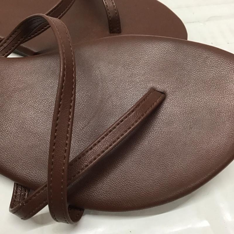 アーバンリサーチ URBAN RESEARCH サンダル サンダル ストラップ アシンメトリー 38 無地 茶 / ブラウン / レディース USED 古着 中古 10116253