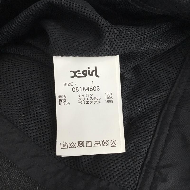 エックスガール X-girl スカート ロングスカート ロングスカート タイトスカート バックスリット 1 ロゴ、文字 黒 / ブラック / レディース USED 古着 中古 10145392