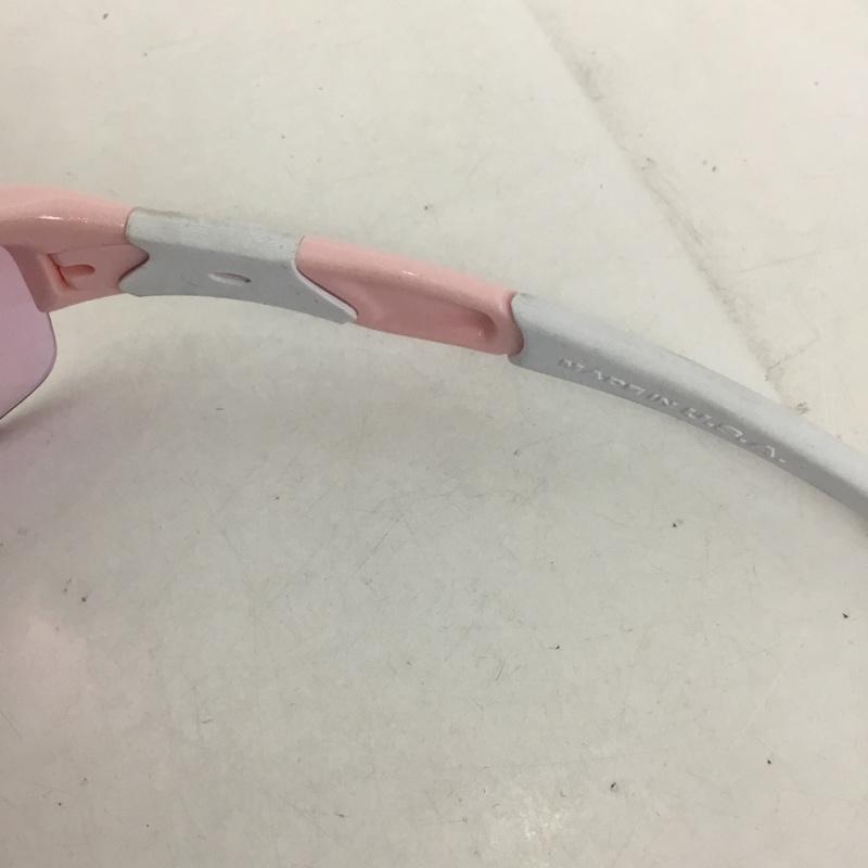 オークリー OAKLEY めがね・サングラス サングラス 03-886J FLAK JACKET スポーツサングラス ミラーレンズ 箱有 ロゴ、文字 桃 / ピンク / X 白 / ホワイト / メンズ USED 古着 中古 10129387