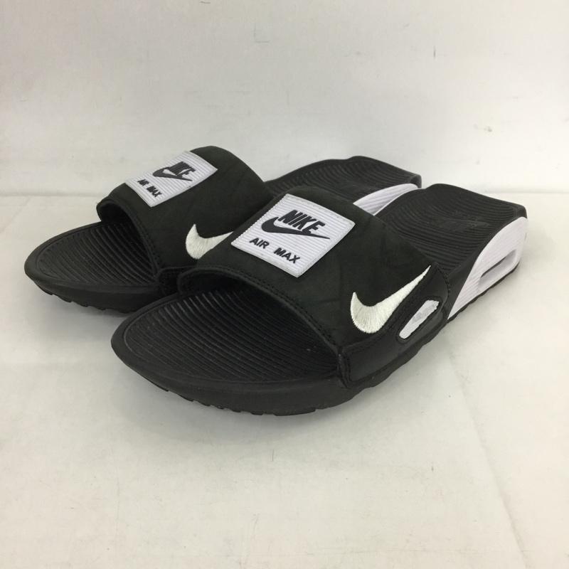 ナイキ NIKE サンダル サンダル BQ4635-002 AIR MAX 90 SLIDE 27cm シャワーサンダル 27.0cm ロゴ、文字 黒 / ブラック / X 白 / ホワイト / メンズ USED 古着 中古 10131078