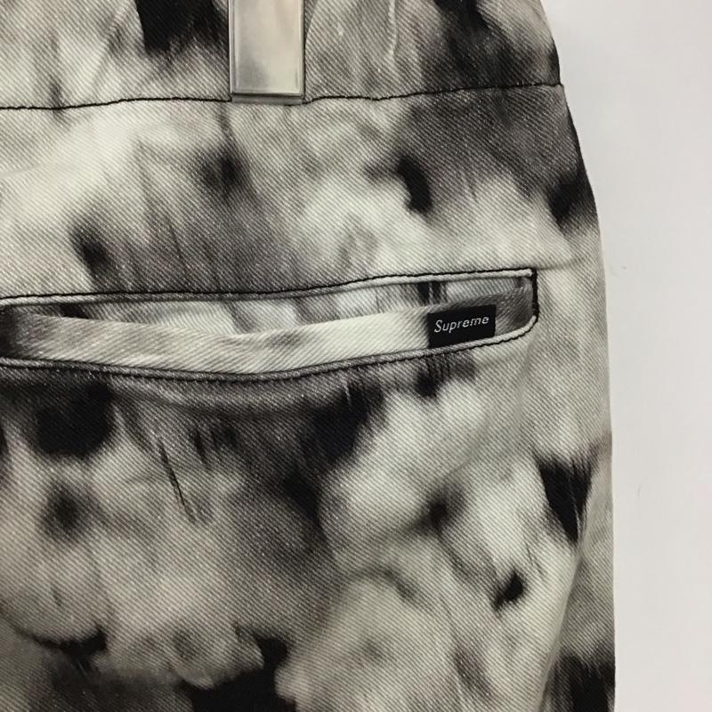 シュプリーム Supreme パンツ ワークパンツ、ペインターパンツ 20SS LibertyFloralBeltedPant タイダイパンツ ワイドパンツ M 総柄 白 / ホワイト / X 黒 / ブラック /  メンズ USED 古着 中古 10124313