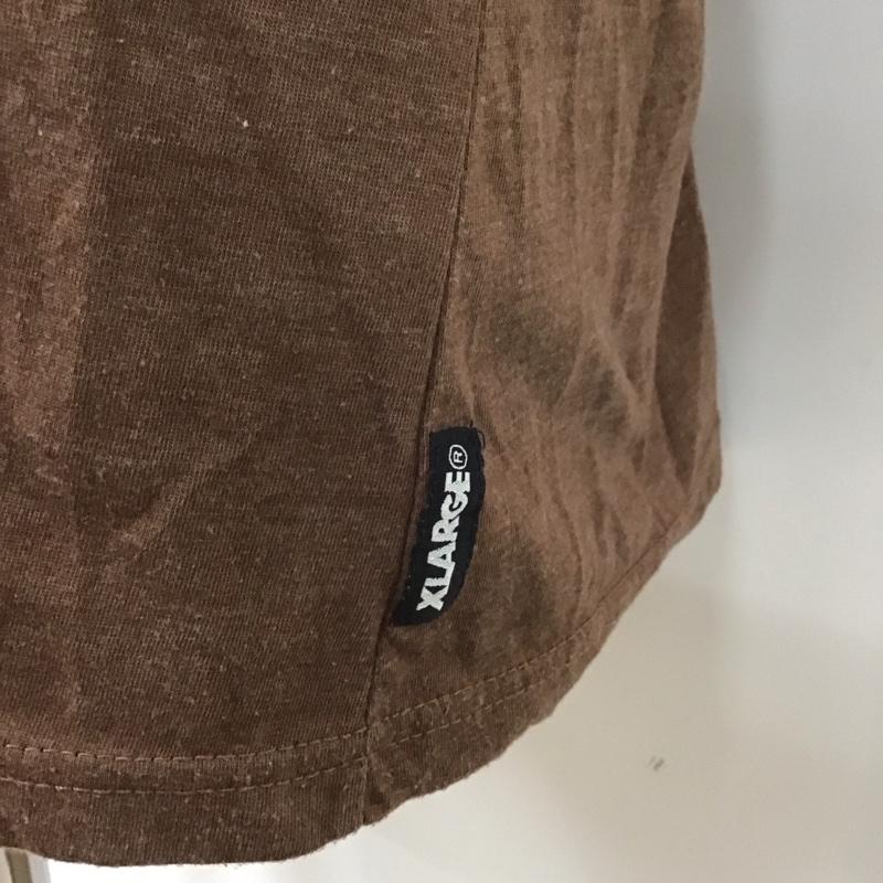 エクストララージ XLARGE Tシャツ 半袖 半袖カットソー プリントTシャツ クルーネックカットソー L プリント 茶 / ブラウン / メンズ USED 古着 中古 10106764