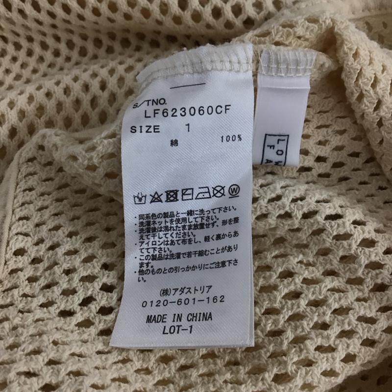 ローリーズファーム LOWRYS FARM トップス トップス メッシュ 1 無地 ベージュ / ベージュ / レディース USED 古着 中古 10133496