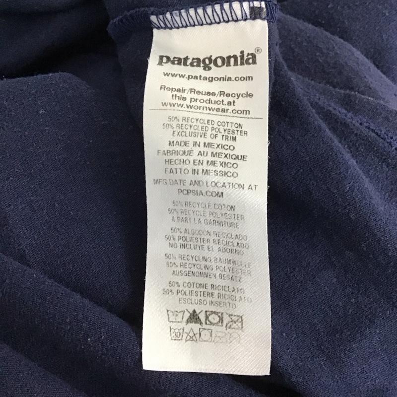 パタゴニア patagonia Tシャツ 半袖 38512sp20 ResponsibiliTee 半袖カットソー クルーネックカットソー M ロゴ、文字 紺 / ネイビー / メンズ USED 古着 中古 10132304