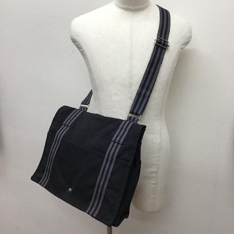 エルメス HERMES ショルダーバッグ ショルダーバッグ フールトゥ バサス キャンバス 無地 黒 / ブラック / メンズ USED 古着 中古 10118888