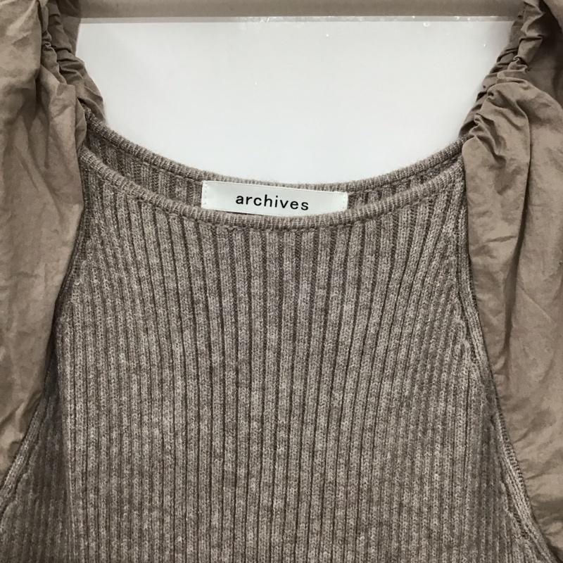 アルシーヴ archives ワンピース ロングスカート M 無地 ベージュ / ベージュ / レディース USED 古着 中古 10133989