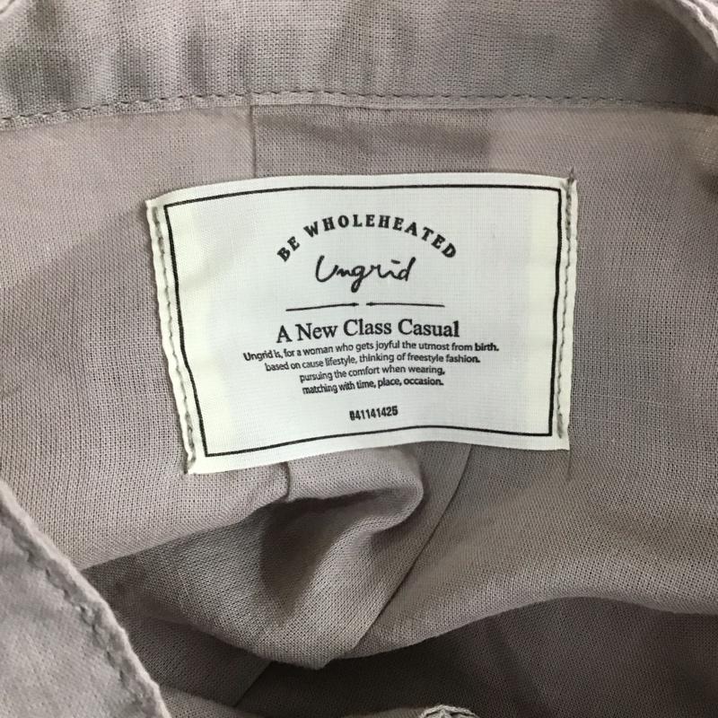 アングリッド Ungrid シャツ、ブラウス 長袖 112120401301-01 シアールーズシャツ FREE 無地 灰 / グレー / レディース USED 古着 中古 10120232